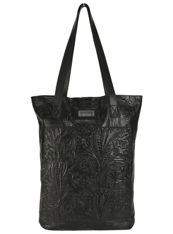 Vertical Tote Black Larse Front View